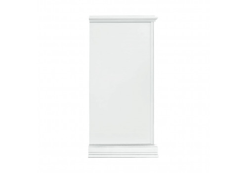 Комод малый Палермо Белый/Патина Серебро со структурой дерева