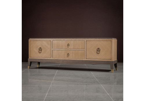 Тумба ТВ Монте-Карло, Дуб медовый/Дуб серокоричневый