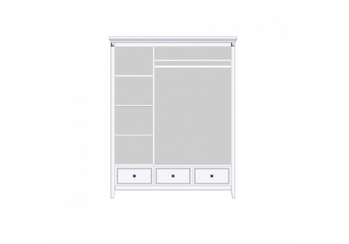 Шкаф 3х створчатый Бруклин, Белый