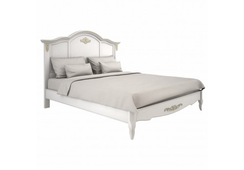 Кровать 90x200 Тиволи, Молочный/Патина Золото