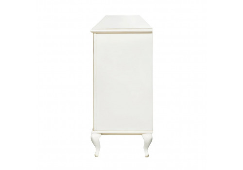 Комод малый Неаполь, Молочный/Патина Золото без структуры дерева