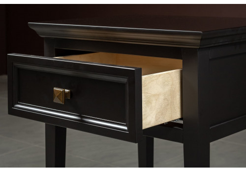 Тумба прикроватная 1 ящик Бруклин, Черный