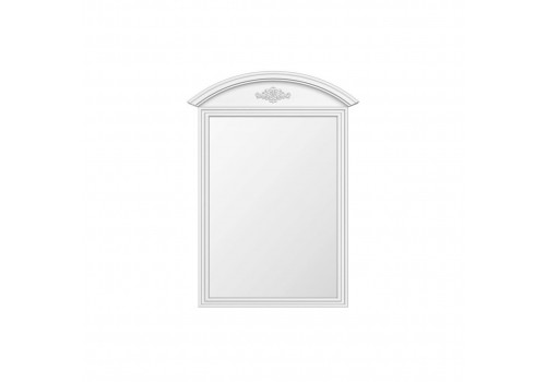 Зеркало прямоугольное Тиволи, Белый/Патина Серебро