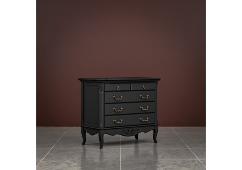 Комод 5 ящиков Тиволи, Черный