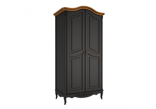 Шкаф 2х створчатый Тиволи WOOD, Черный/Ясень