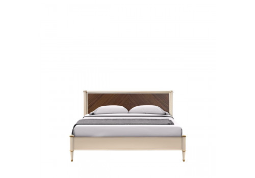 Кровать 140x200, Венеция, меланж/орех американский