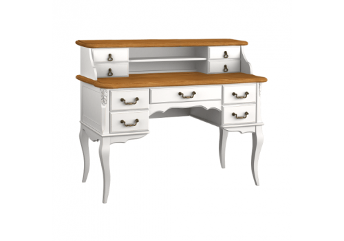 Навершие кабинетного стола Тиволи WOOD, Молочный/Ясень