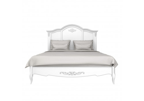 Кровать 90x200 Тиволи, Белый/Патина Серебро