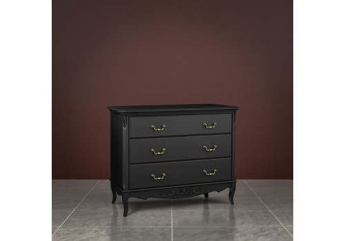 Комод 3 ящика Тиволи, Черный