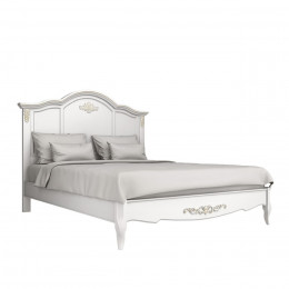 Кровать 120x200 Тиволи, Молочный/Патина Золото