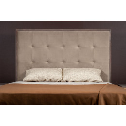 Кровать 160x200 с мягкой спинкой Монте-Карло, Дуб медовый/Дуб серокоричневый