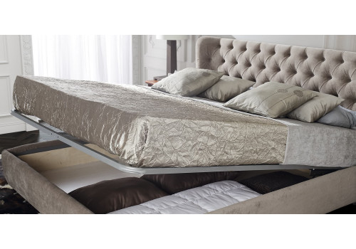 Кровать 160x200 с контейнером и подъемным механизмом Селена