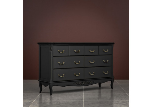 Комод 8 ящиков Тиволи, Черный