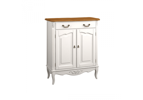 Комод 1 ящик +2 дверки Тиволи WOOD, Молочный/Ясень