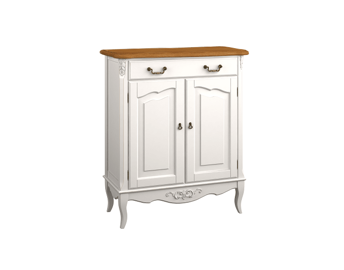 Комод 1 ящик +2 дверки Тиволи WOOD, Молочный/Ясень