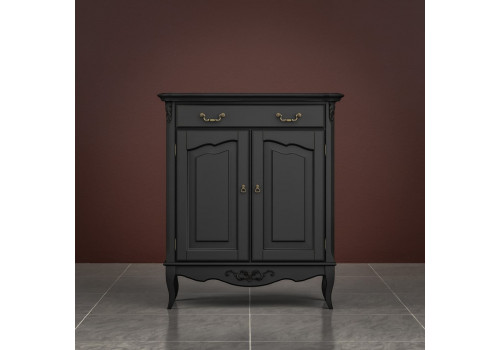 Комод 1 ящик +2 дверки Тиволи, Черный