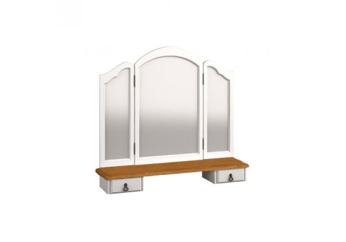 Зеркало трельяж Тиволи WOOD, Молочный/Ясень