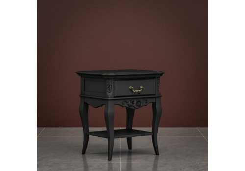 Тумба прикроватная 1 ящик Тиволи, Черный