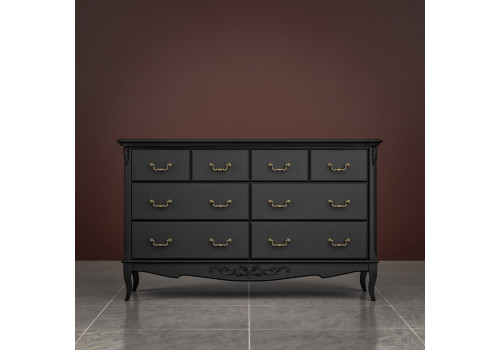 Комод 8 ящиков Тиволи, Черный