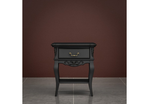 Тумба прикроватная 1 ящик Тиволи, Черный