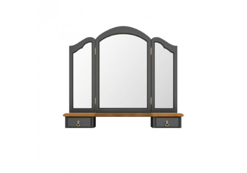 Зеркало трельяж Тиволи WOOD, Черный/Ясень