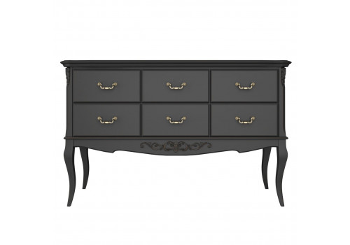 Консоль 6 ящиков Тиволи, Черный