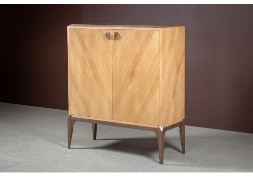 Комод высокий Барселона, Дуб медовый/Дуб серокоричневый