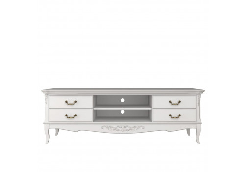 Тумба ТВ большая Тиволи, Молочный