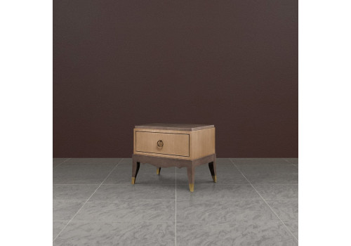 Тумба прикроватная Монте-Карло, Дуб медовый/Дуб серокоричневый