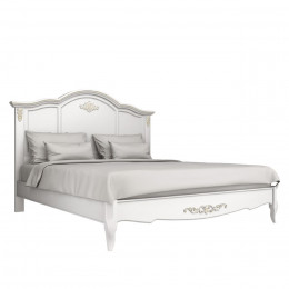 Кровать 180x200 Тиволи, Молочный/Патина Золото