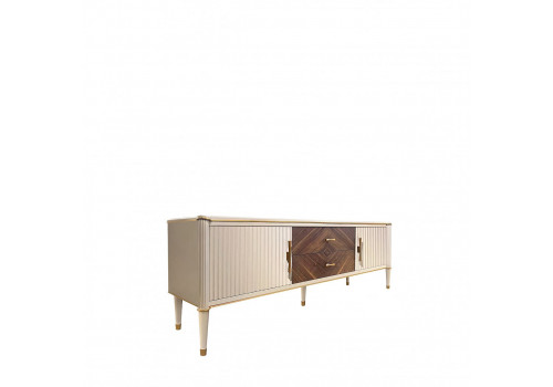 Тумба ТВ, Венеция, меланж/орех американский