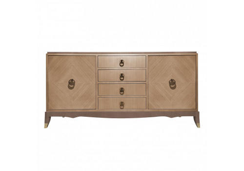 Комод 3х ств. Монте-Карло, Дуб медовый/Дуб серокоричневый