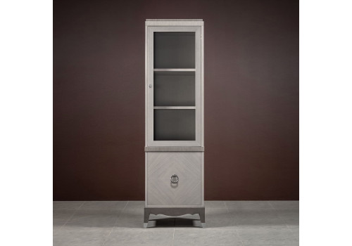 Библиотека 1 дверная правая Монте-Карло, Дуб дымчатый/пепельный