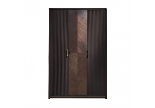 Шкаф 3 ств., Венеция, моккачино/орех американский