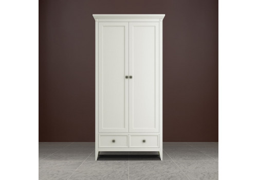 Шкаф 2х створчатый Бруклин, Молочный