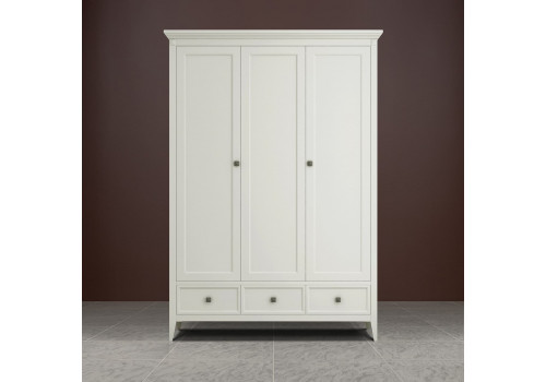 Шкаф 3х створчатый Бруклин, Молочный