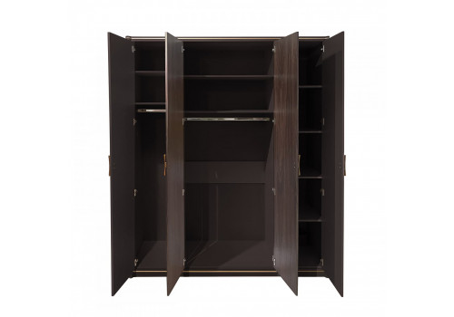 Шкаф 4 ств., Венеция, моккачино/орех американский