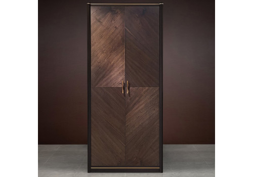 Шкаф 2 ств., Венеция, моккачино/орех американский