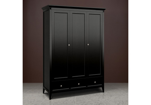 Шкаф 3х створчатый Бруклин, Черный