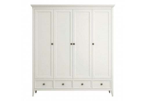 Шкаф 4х створчатый Бруклин, Молочный