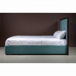 Кровать 160x200 мягкая c контейнером и подъемным механизмом Тоскана, Мореный Дуб