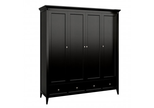 Шкаф 4х створчатый Бруклин, Черный