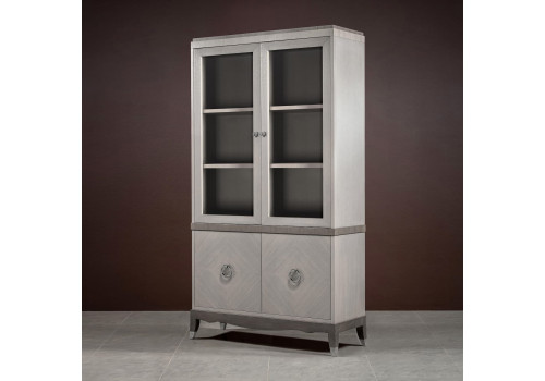 Библиотека 2х дверная Монте-Карло, Дуб дымчатый/пепельный