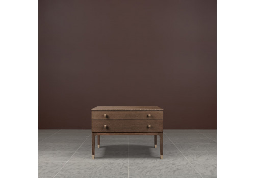 Тумба широкая с 2 ящиками Ливорно, Дуб Капучино