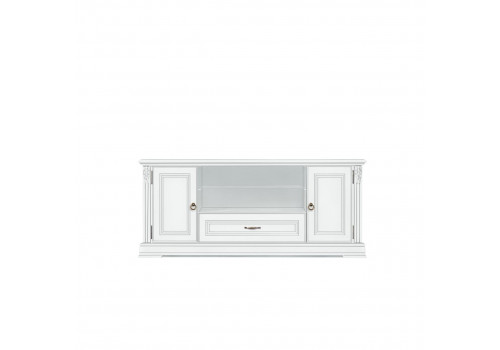 Тумба ТВ Палермо Белый/Патина Серебро со структурой дерева