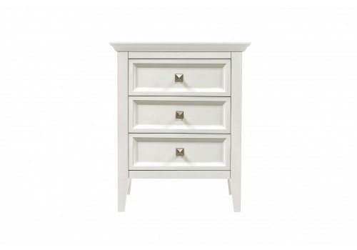 Тумба прикроватная 3 ящика Бруклин, Молочный