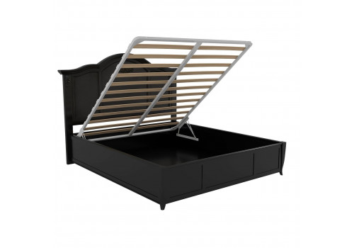 Кровать 140x200 с подъемным механизмом Тиволи, Черный