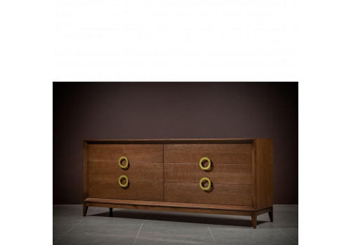 Комод 6 ящиков Тоскана, дуб табакко