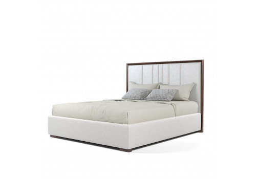 Кровать 160x200 мягкая c контейнером и подъемным механизмом Тоскана, Мореный Дуб