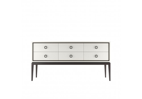 Комод на высоких ножках большой Ницца, Молочный